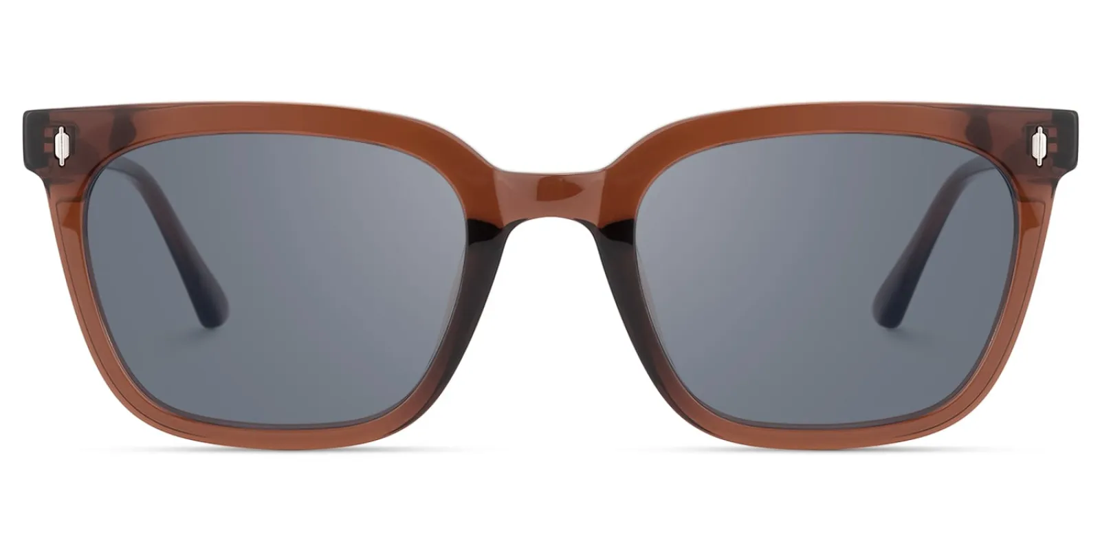 Cosmo - Rectangle Brown Sunglasses sold by Vooglam
