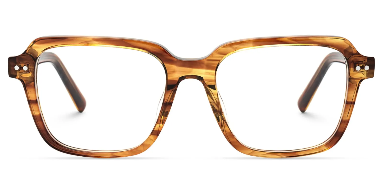 Jafaru - Rectangle Tortoise Eyeglasses sold by Vooglam