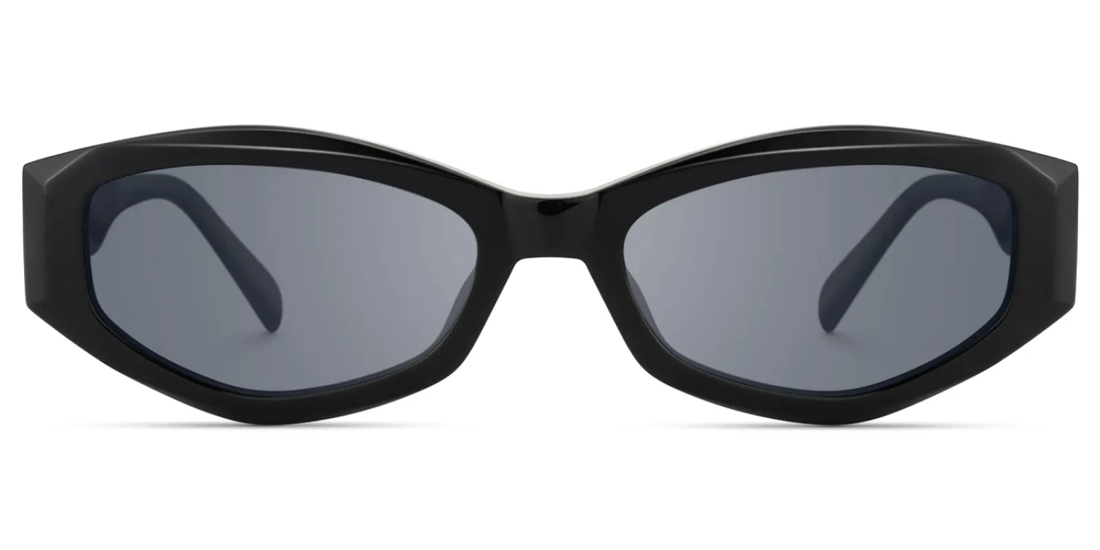 Vesper - Geometric Black Sunglasses sold by Vooglam