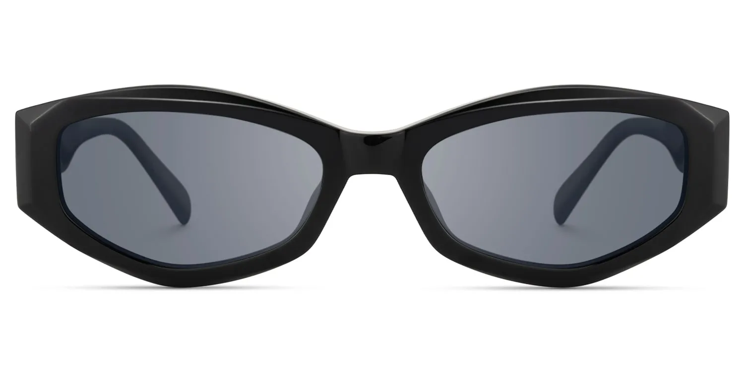 Vesper - Geometric Black Sunglasses sold by Vooglam product image thumbnail 2