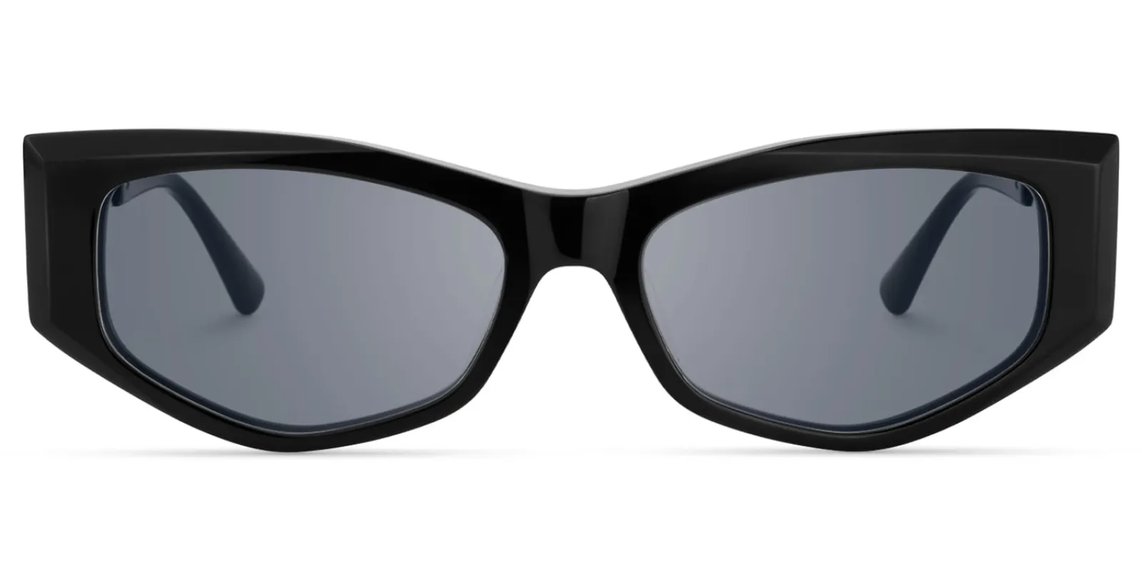 Tahiya - Geometric Black Sunglasses sold by Vooglam