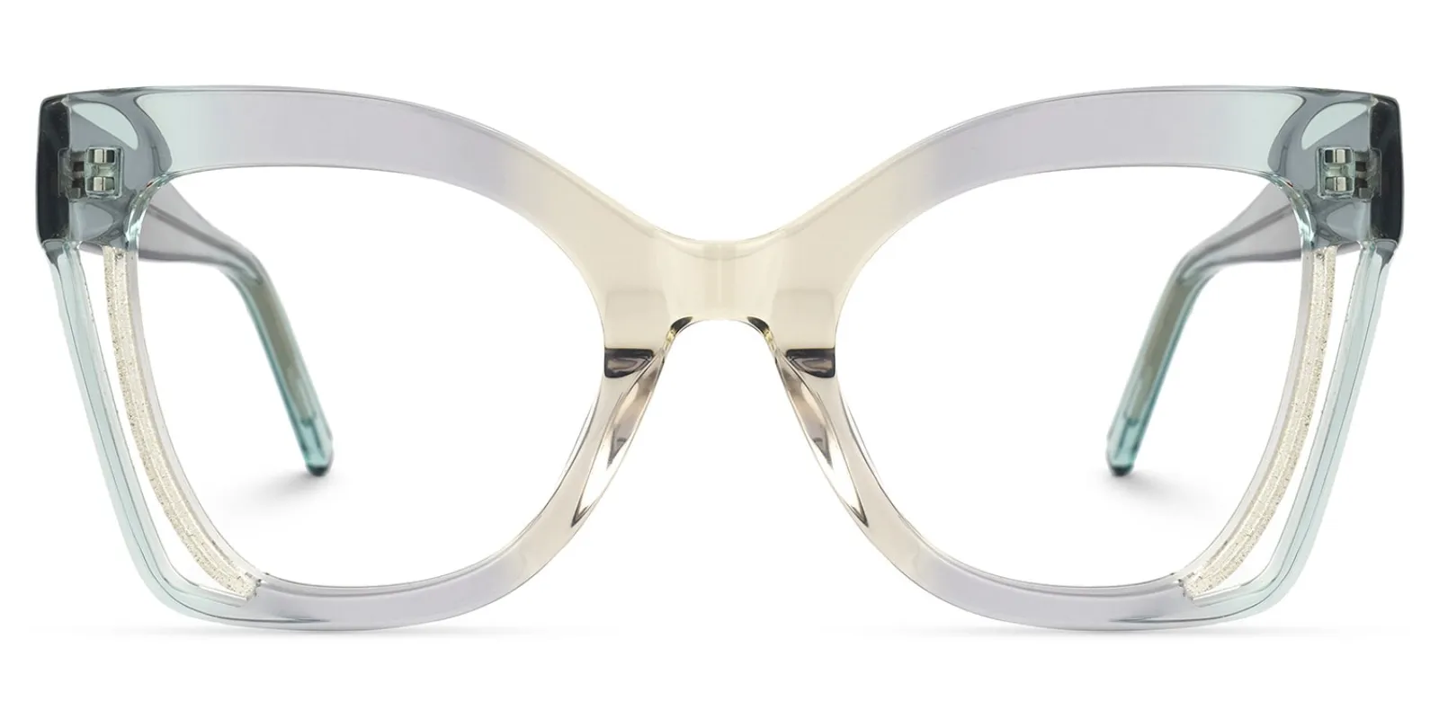 Destiney - Butterfly Grey Ombre Prescription Glasses sold by Vooglam