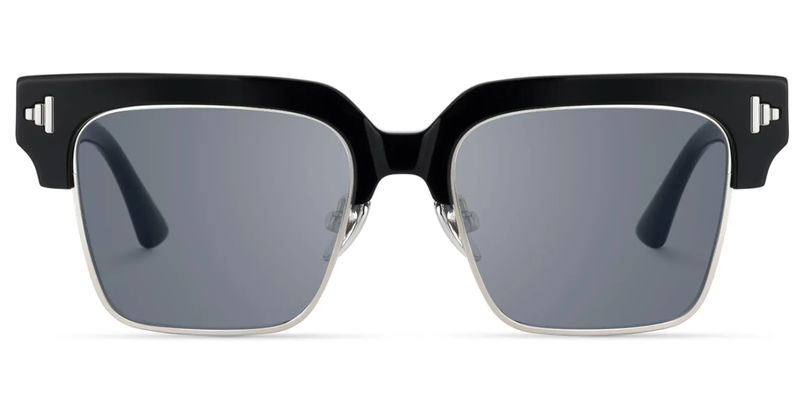 Nathifa - Browline Black Sunglasses sold by Vooglam