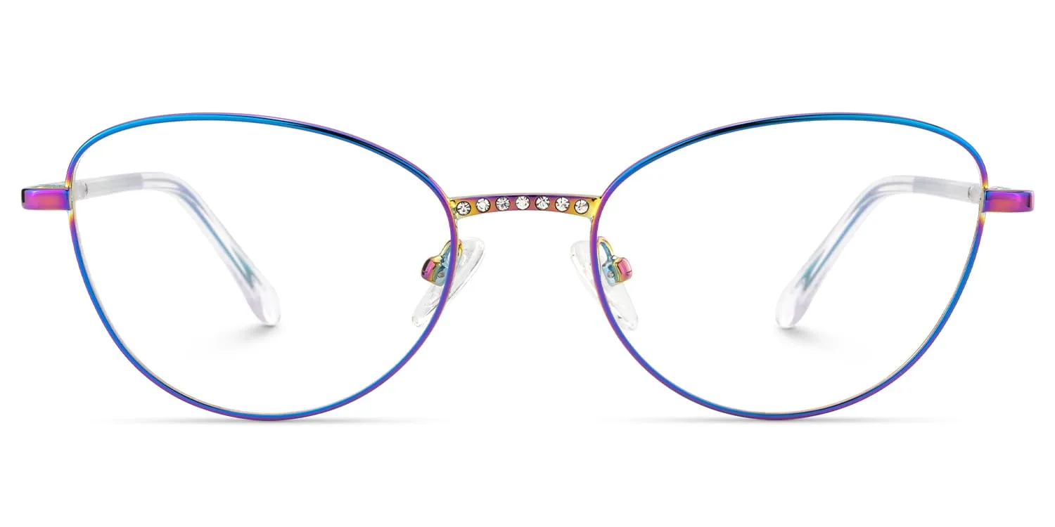 Starlette - Cat Eye Multicolor Eyeglasses sold by Vooglam