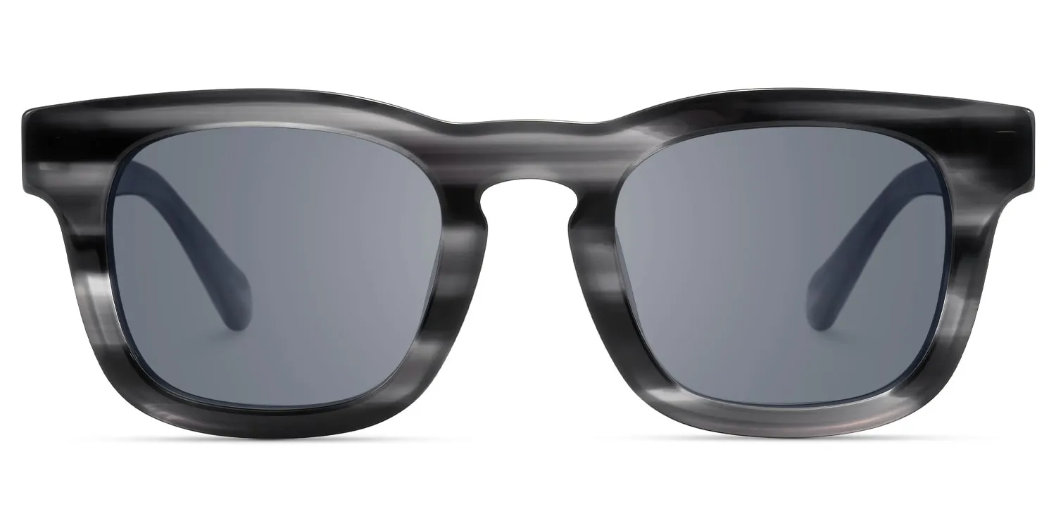 Brovia - Square Grey Sunglasses sold by Vooglam product image thumbnail 2