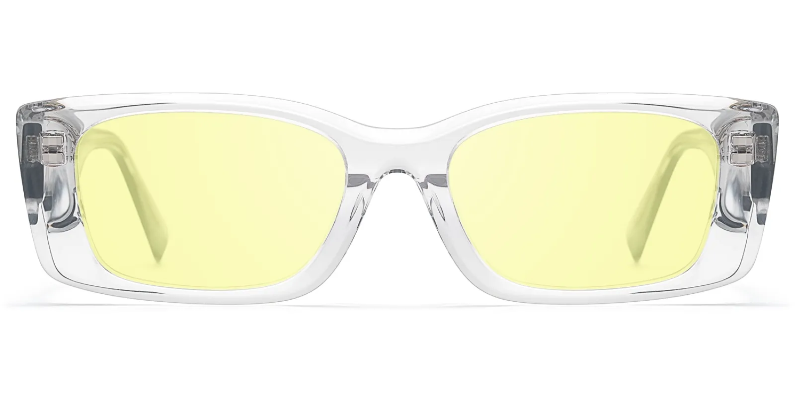 Horizon - Rectangle Crystal Sunglasses sold by Vooglam