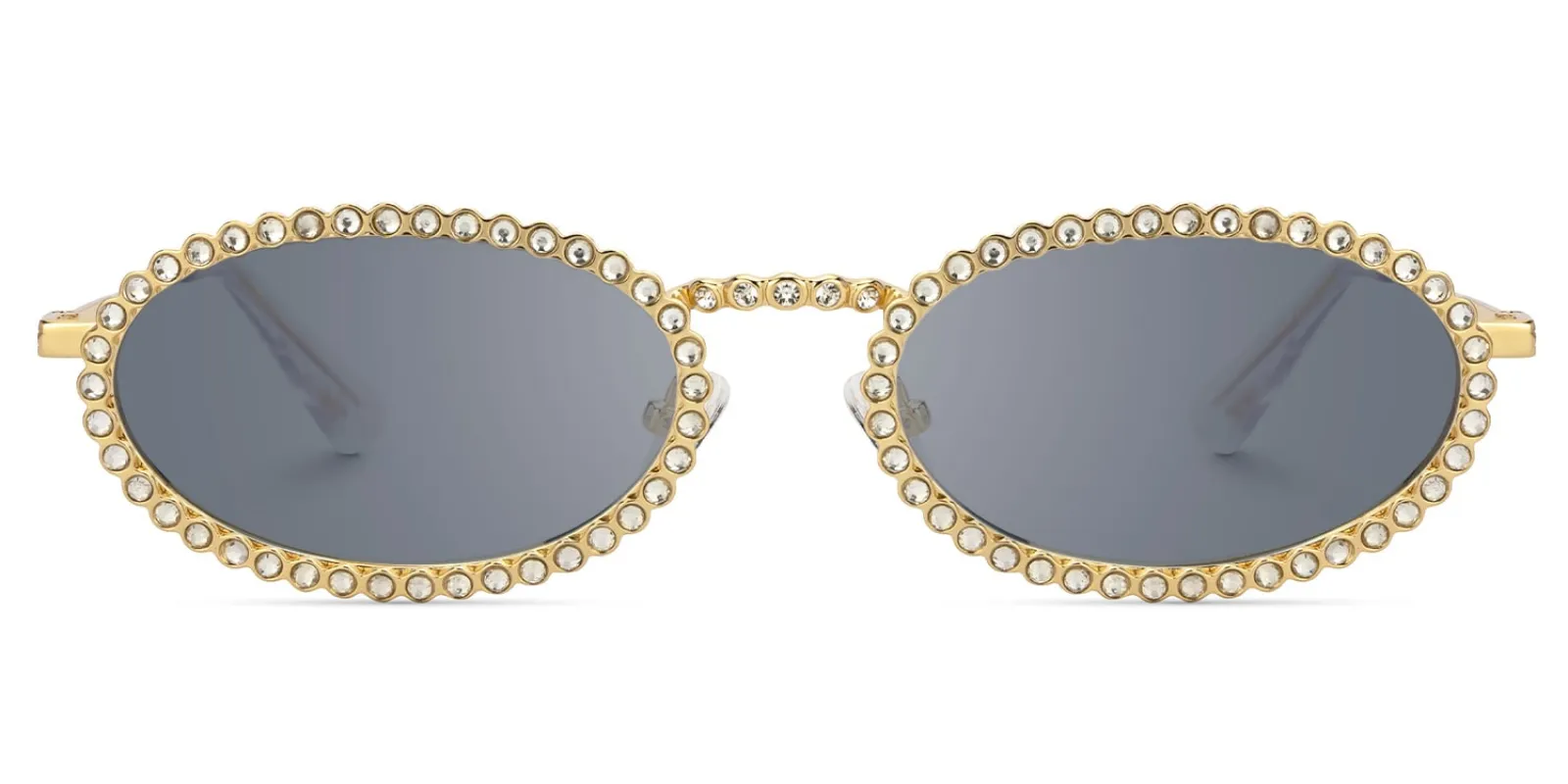 Fergie - Oval Gold Sunglasses made by Vooglam