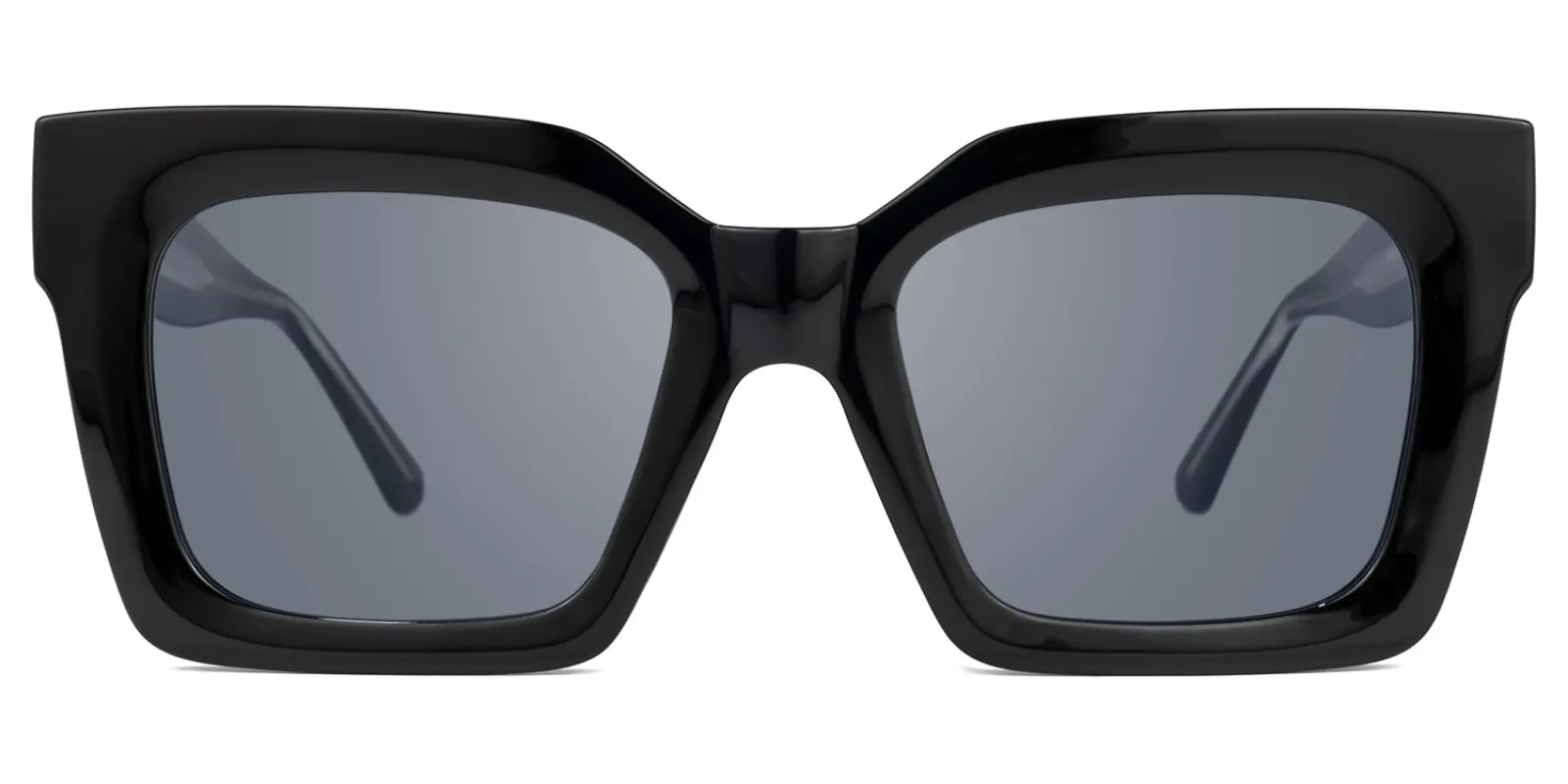 Pacheco - Rectangle Black Sunglasses sold by Vooglam