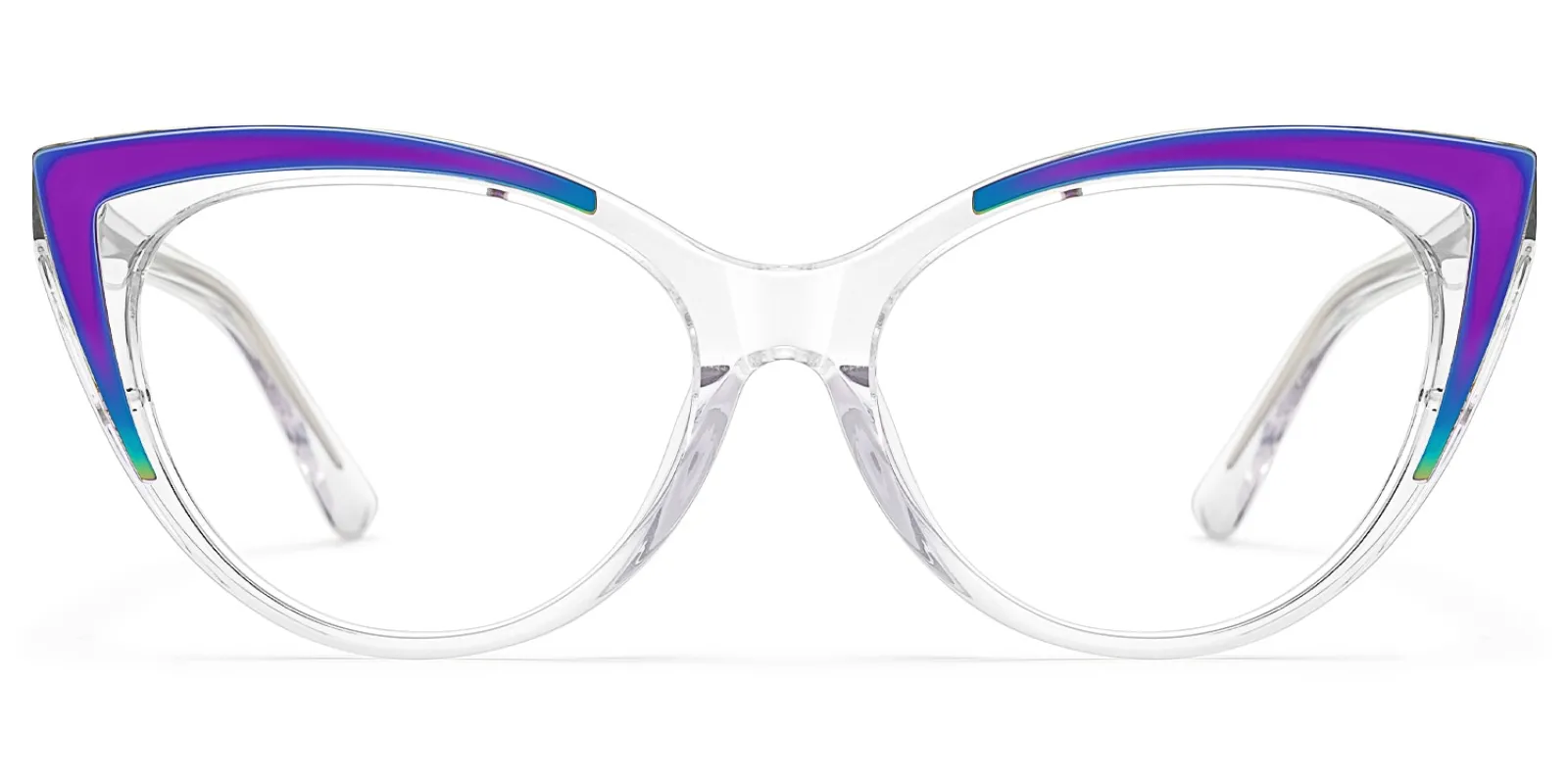 Langley - Cat Eye Transparent Eyeglasses sold by Vooglam
