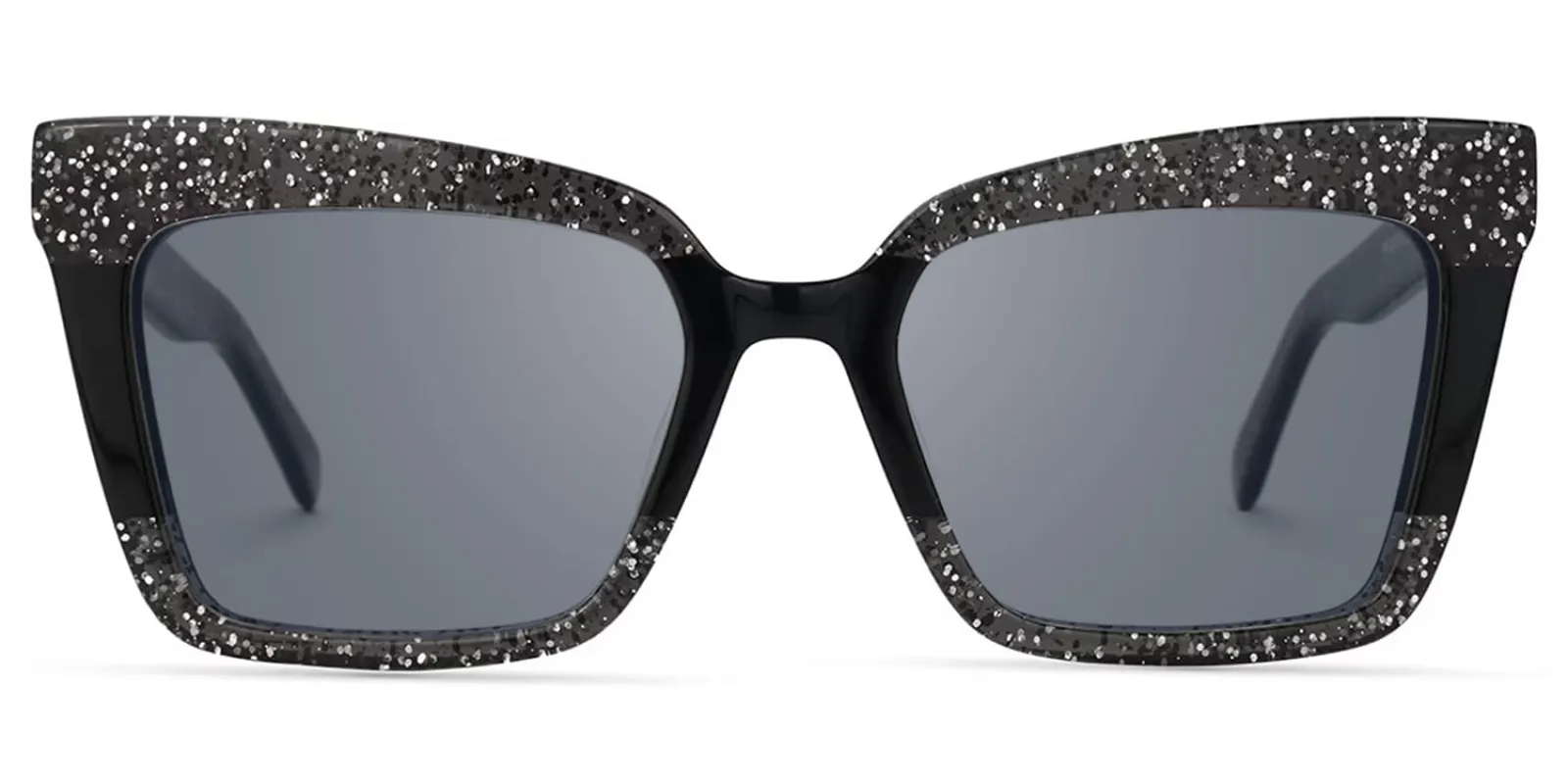 Galarza - Rectangle Black Sunglasses sold by Vooglam