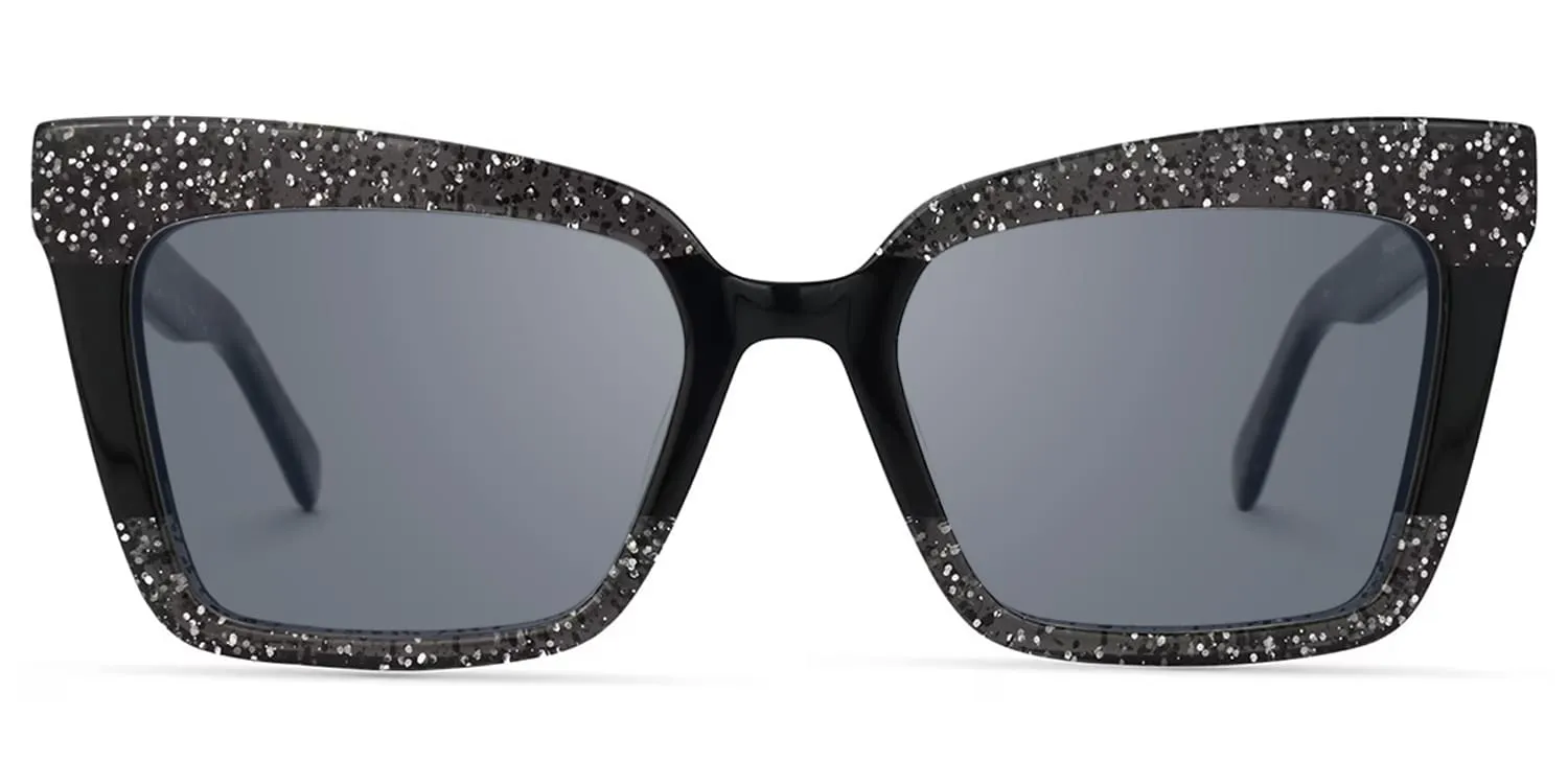 Galarza - Rectangle Black Sunglasses sold by Vooglam product image thumbnail 2
