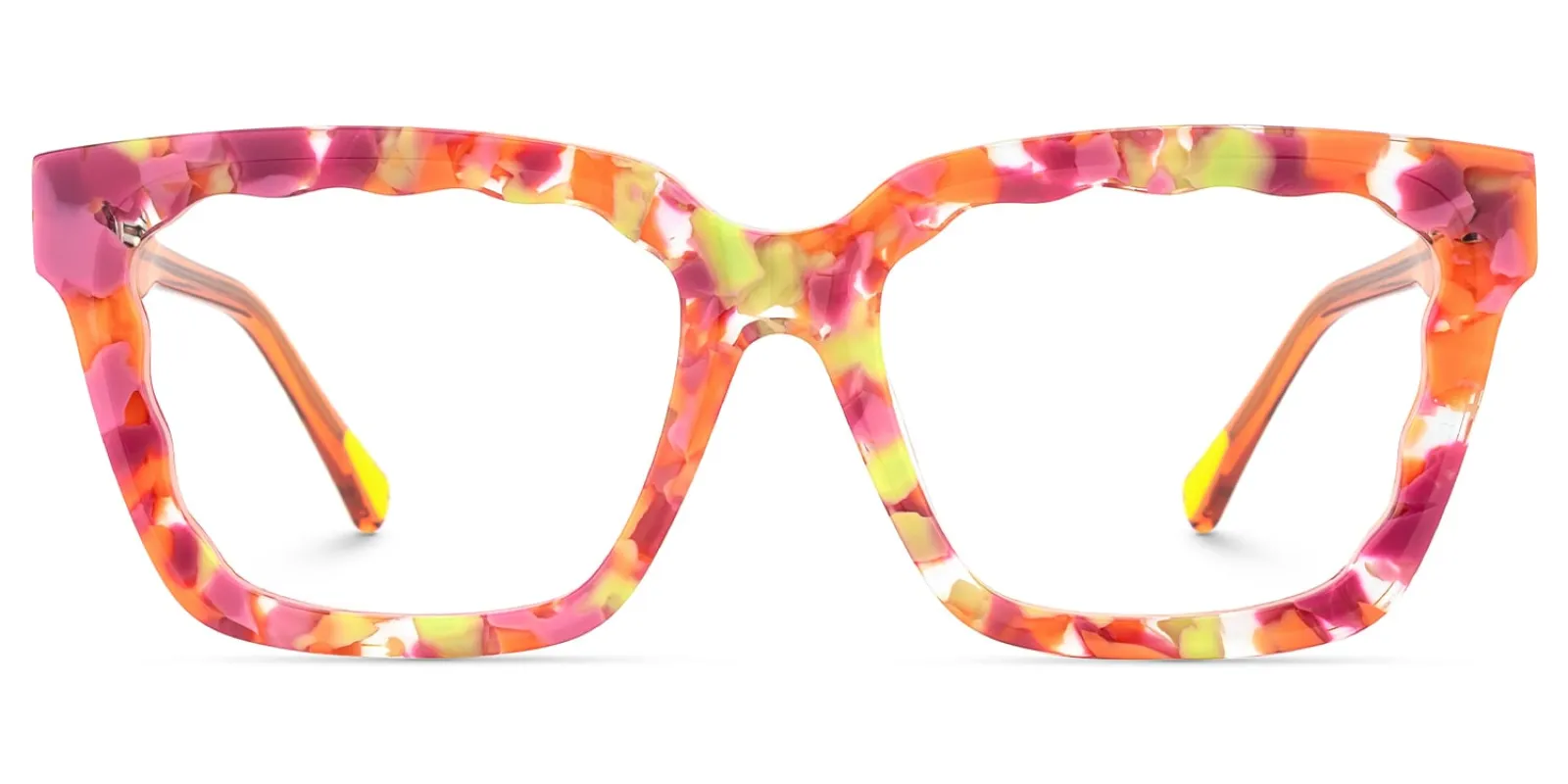 Verve - Rectangle Floral Eyeglasses sold by Vooglam