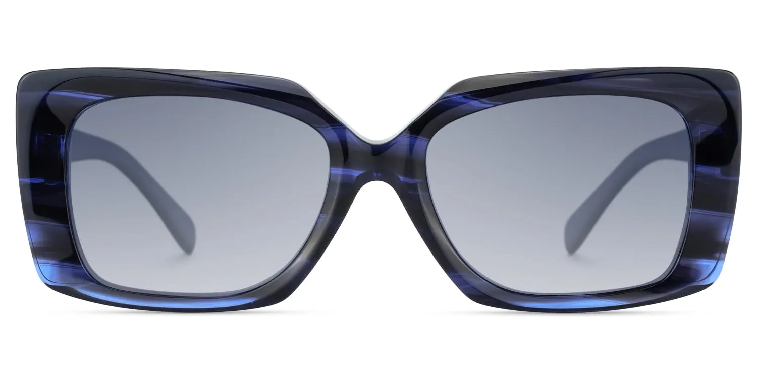 Stratus - Rectangle Blue Sunglasses sold by Vooglam product image thumbnail 2