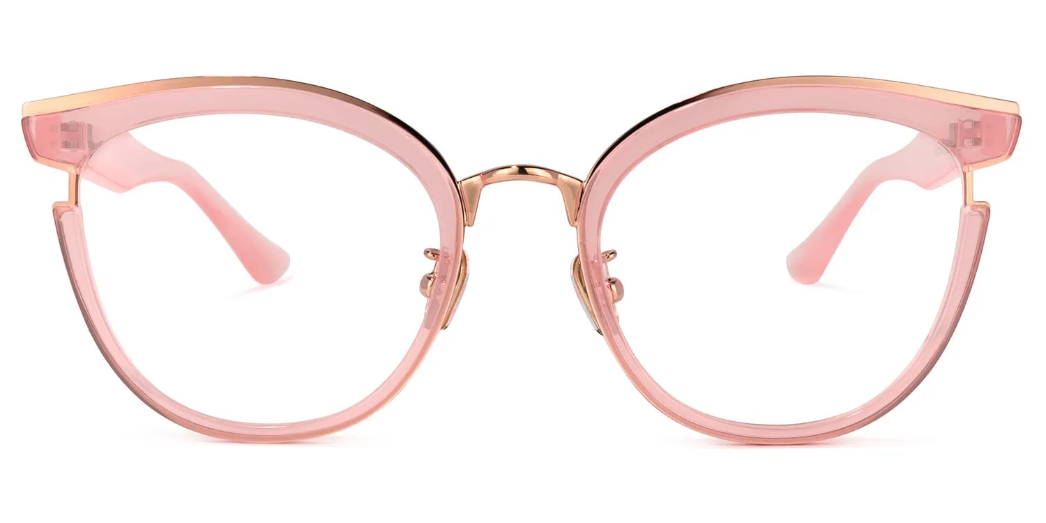 Odessa - Pink Cat Eye Glasses sold by Vooglam product image thumbnail 2