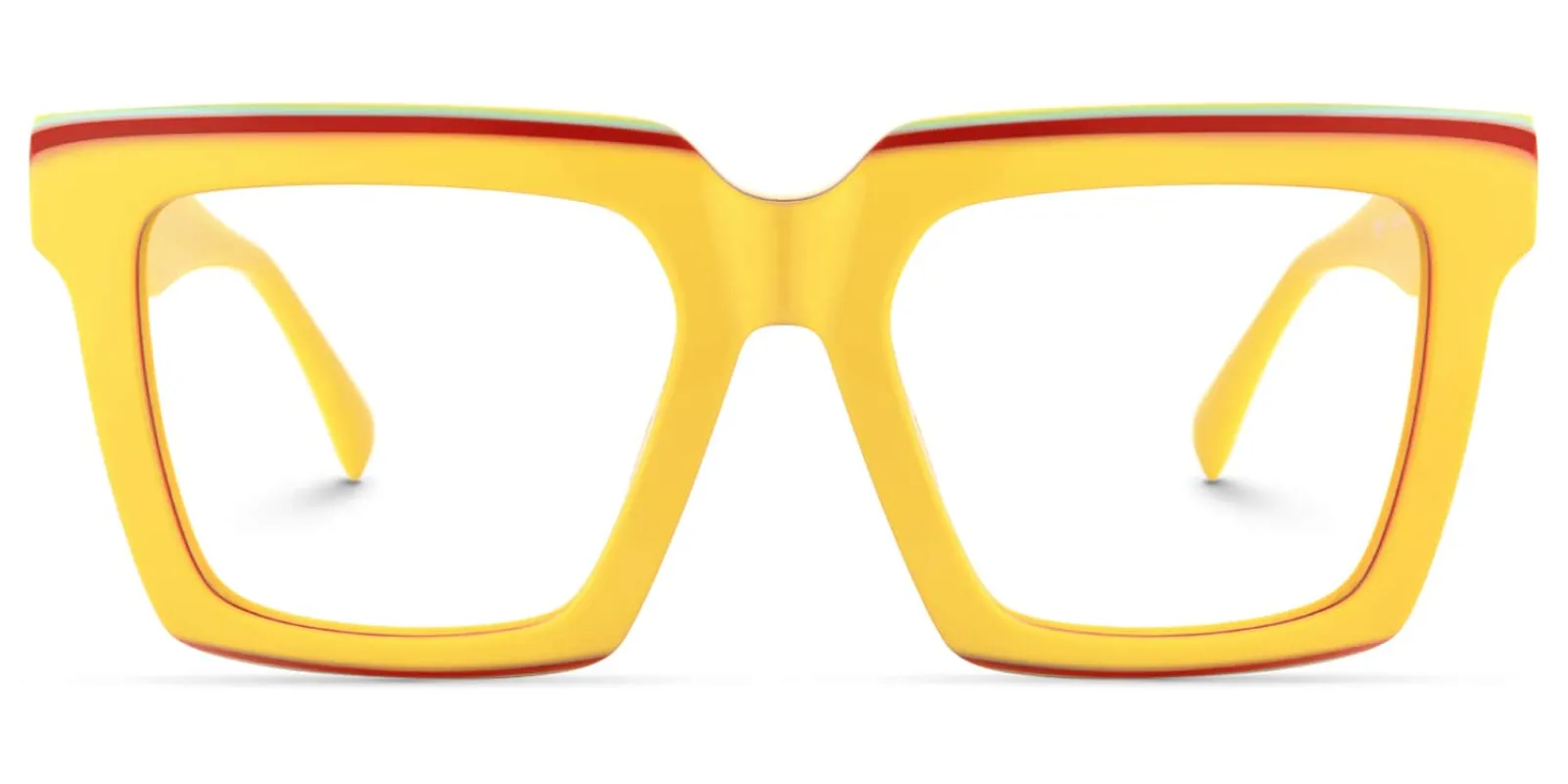 Altresha - Square Yellow Eyeglasses sold by Vooglam
