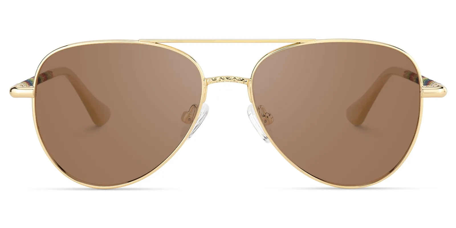 Joni - Aviator Gold Sunglasses sold by Vooglam