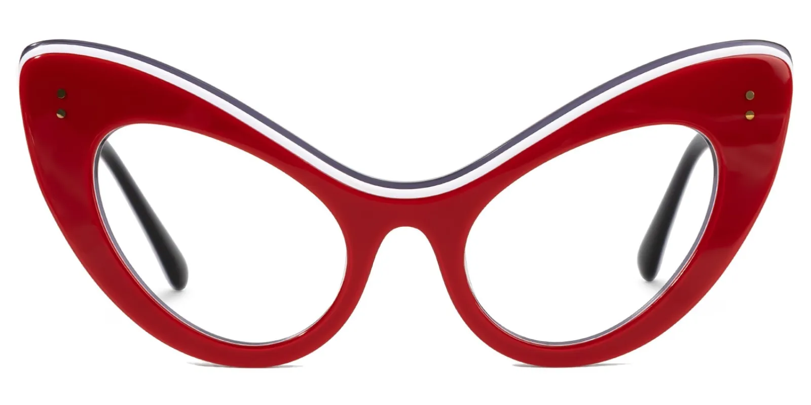 Danesha - Cat Eye Red Eyeglasses sold by Vooglam