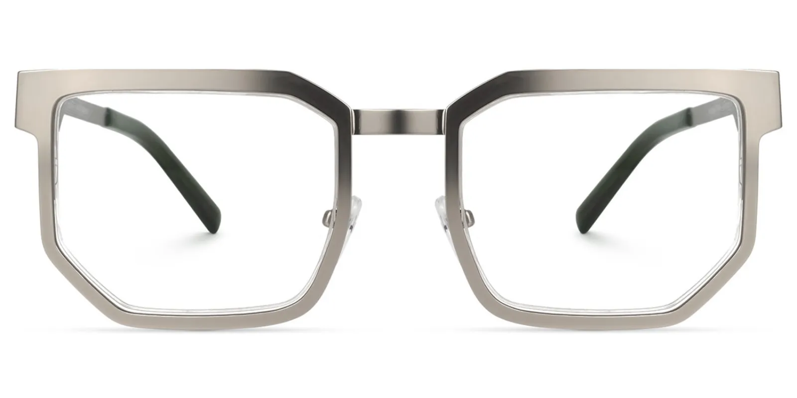 Resa - Silver Glasses with Retro Eclectic Design sold by Vooglam