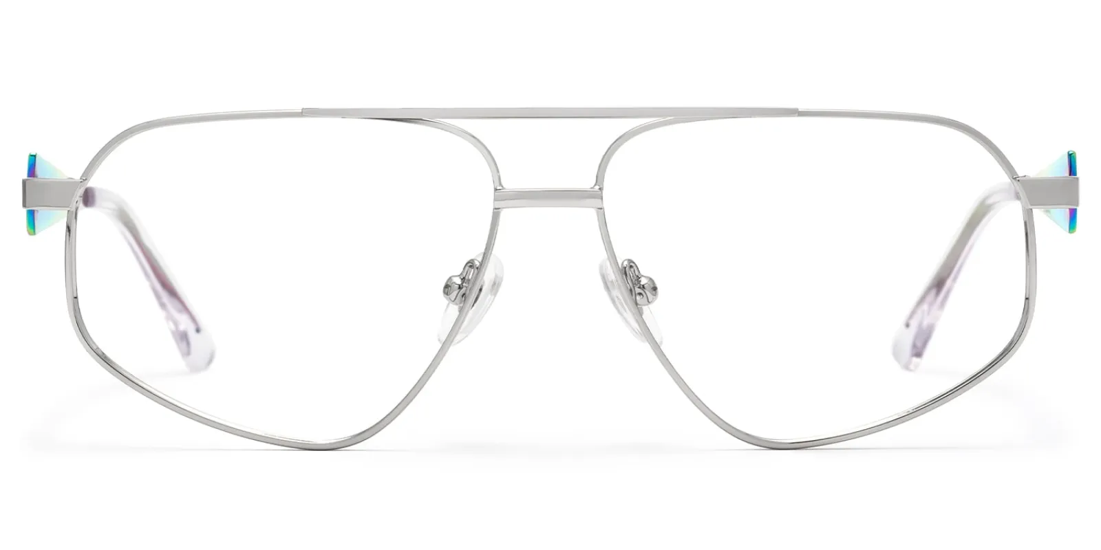 Trance - Aviator Silver Eyeglasses sold by Vooglam