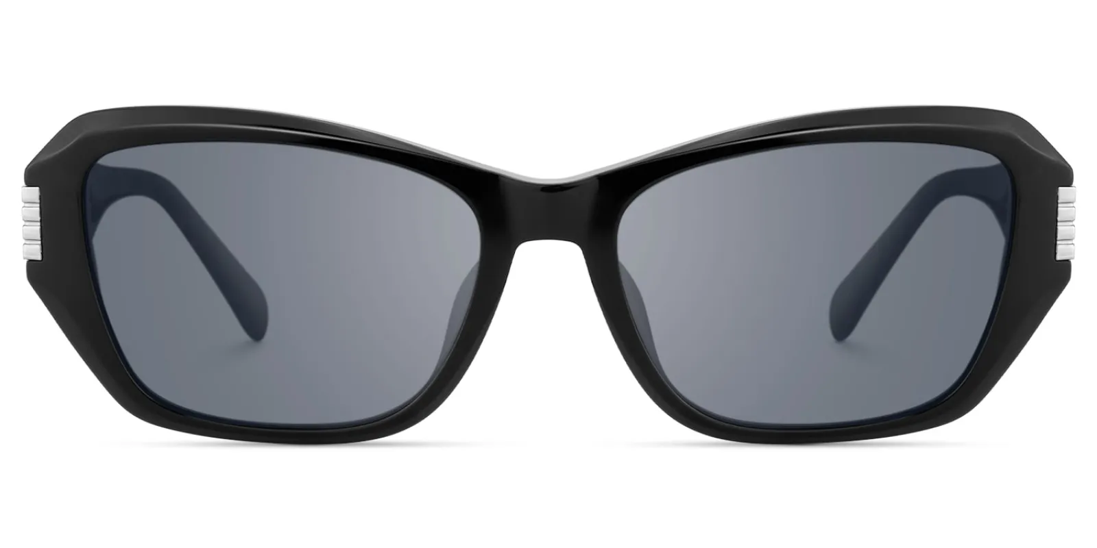 Flicker - Geometric Black Sunglasses sold by Vooglam