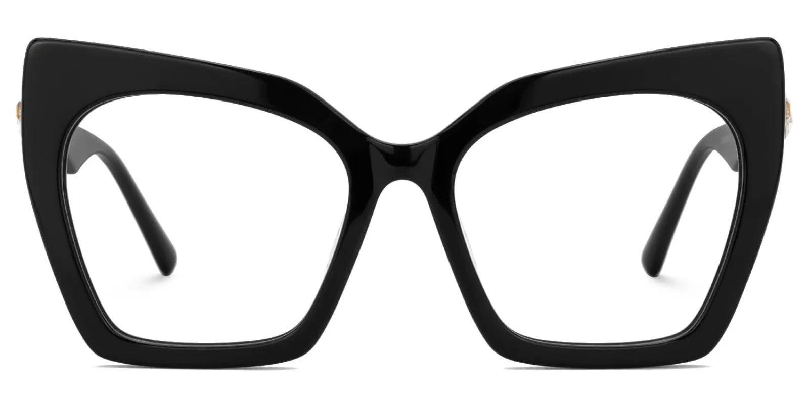 Feliciana - Cat Eye Black Eyeglasses sold by Vooglam
