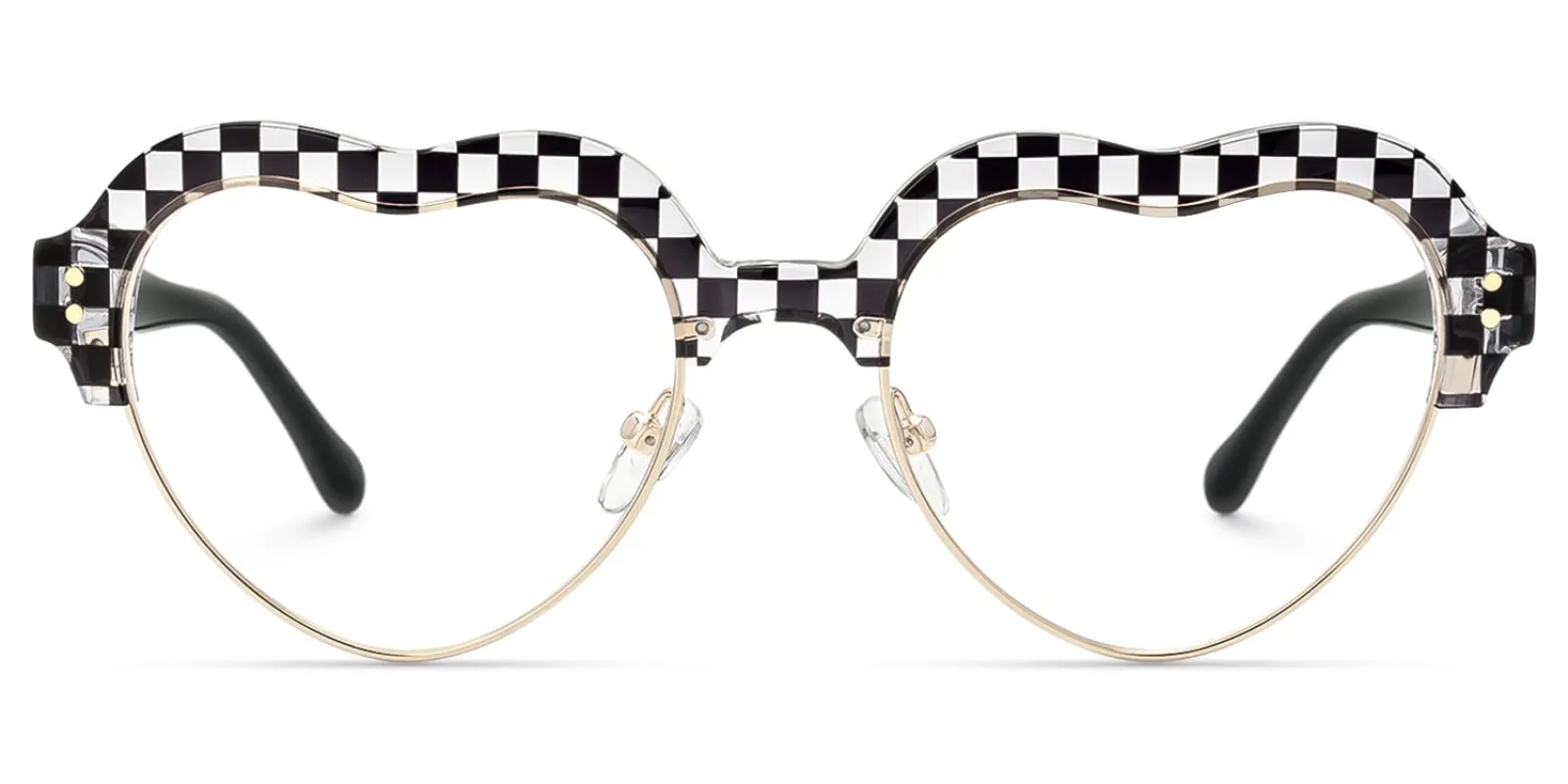 Hannah - Heart Pattern Eyeglasses sold by Vooglam