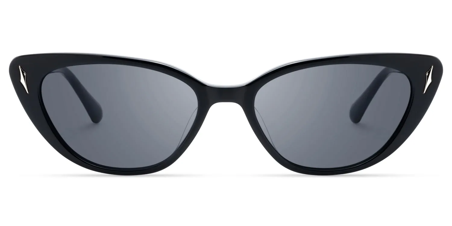 As If - Cat Eye Black Sunglasses sold by Vooglam product image thumbnail 2