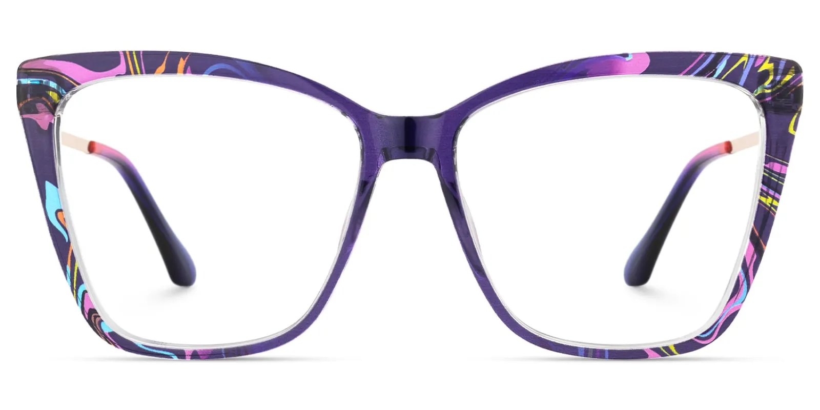 Adebola - Butterfly Purple Eyeglasses sold by Vooglam