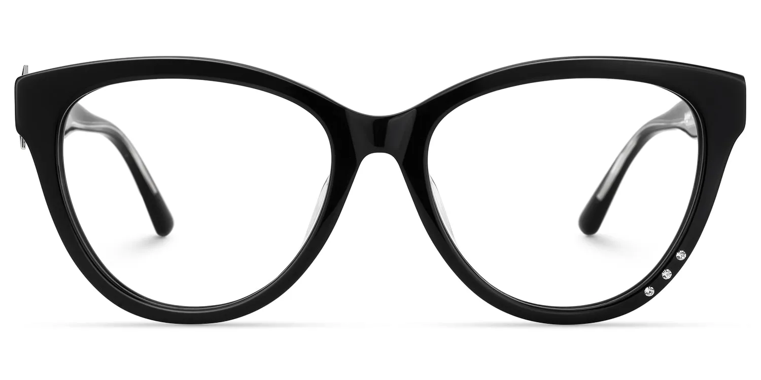 Shine in silence - Cat Eye Black Eyeglasses sold by Vooglam product image thumbnail 2
