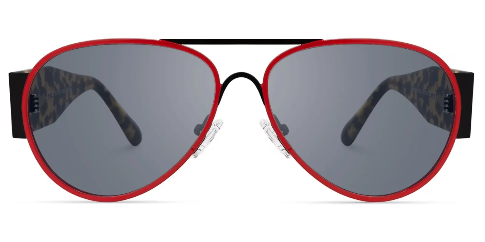 Novoa - Bold Aviator Sunglasses Tortoiseshell Temples sold by Vooglam