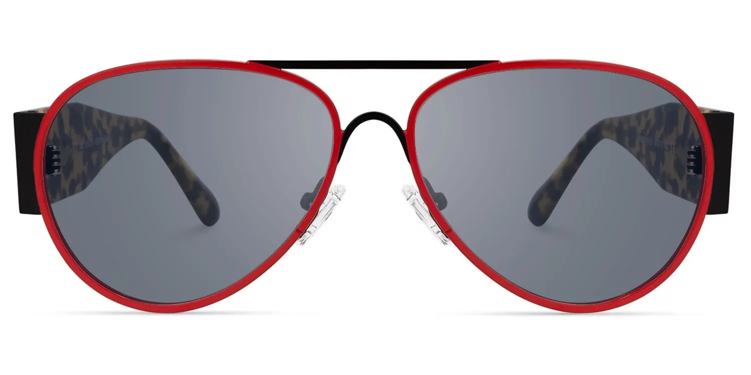 Novoa - Bold Aviator Sunglasses Tortoiseshell Temples sold by Vooglam product image thumbnail 2