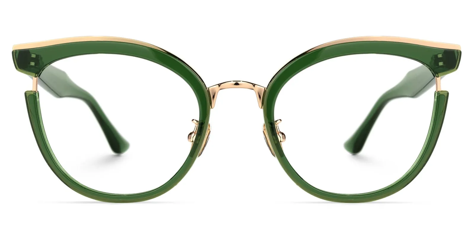 Retro Classic Hunter Green Glasses Cat Eye Shape sold by Vooglam