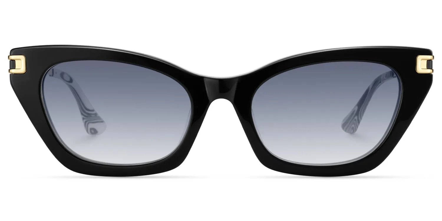 Siren - Cat Eye Black Sunglasses sold by Vooglam product image thumbnail 2