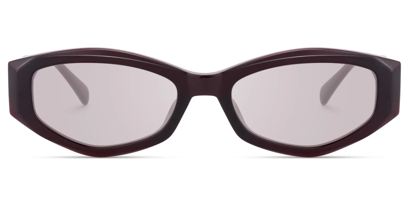 Vesper - Geometric Red Sunglasses sold by Vooglam