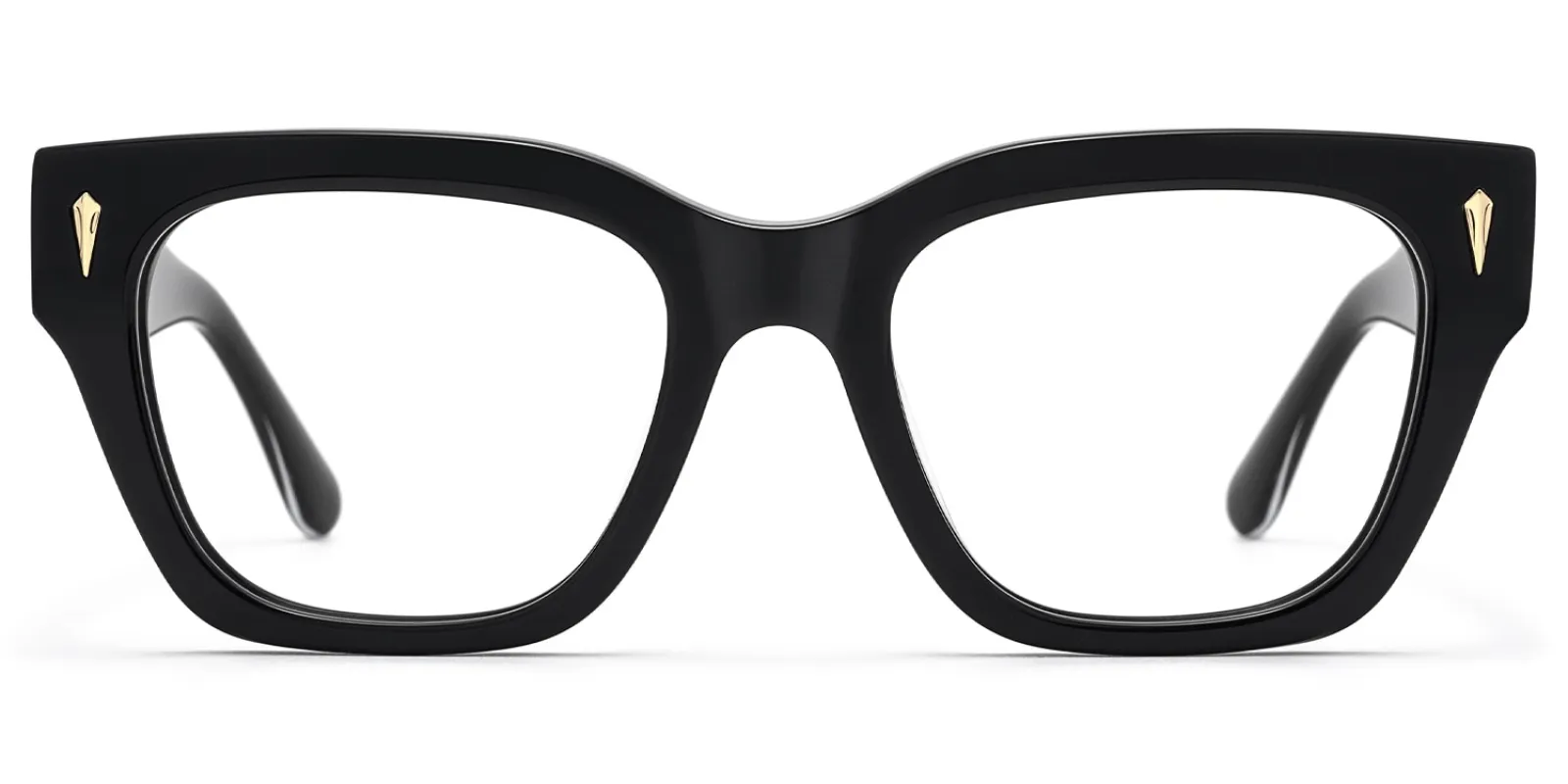 Asante - Square Black Eyeglasses sold by Vooglam