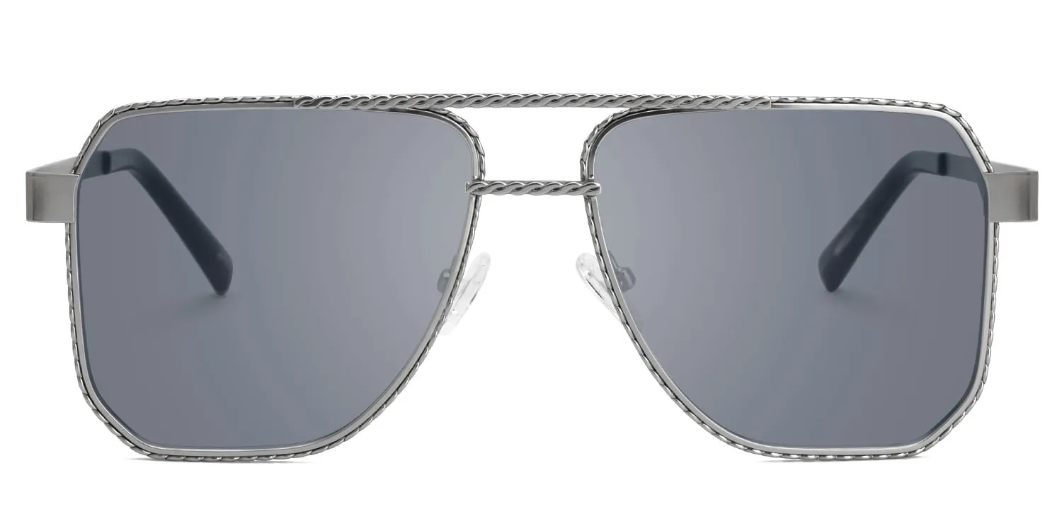 Fidelina - Aviator Silver Sunglasses sold by Vooglam product image thumbnail 2