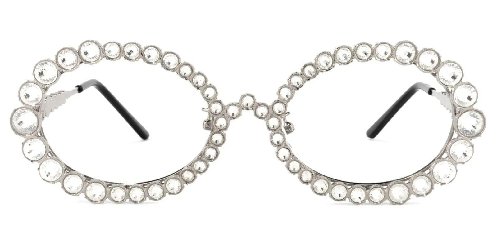 Ingra - Chic Retro-Inspired Glasses with Rhinestones sold by Vooglam