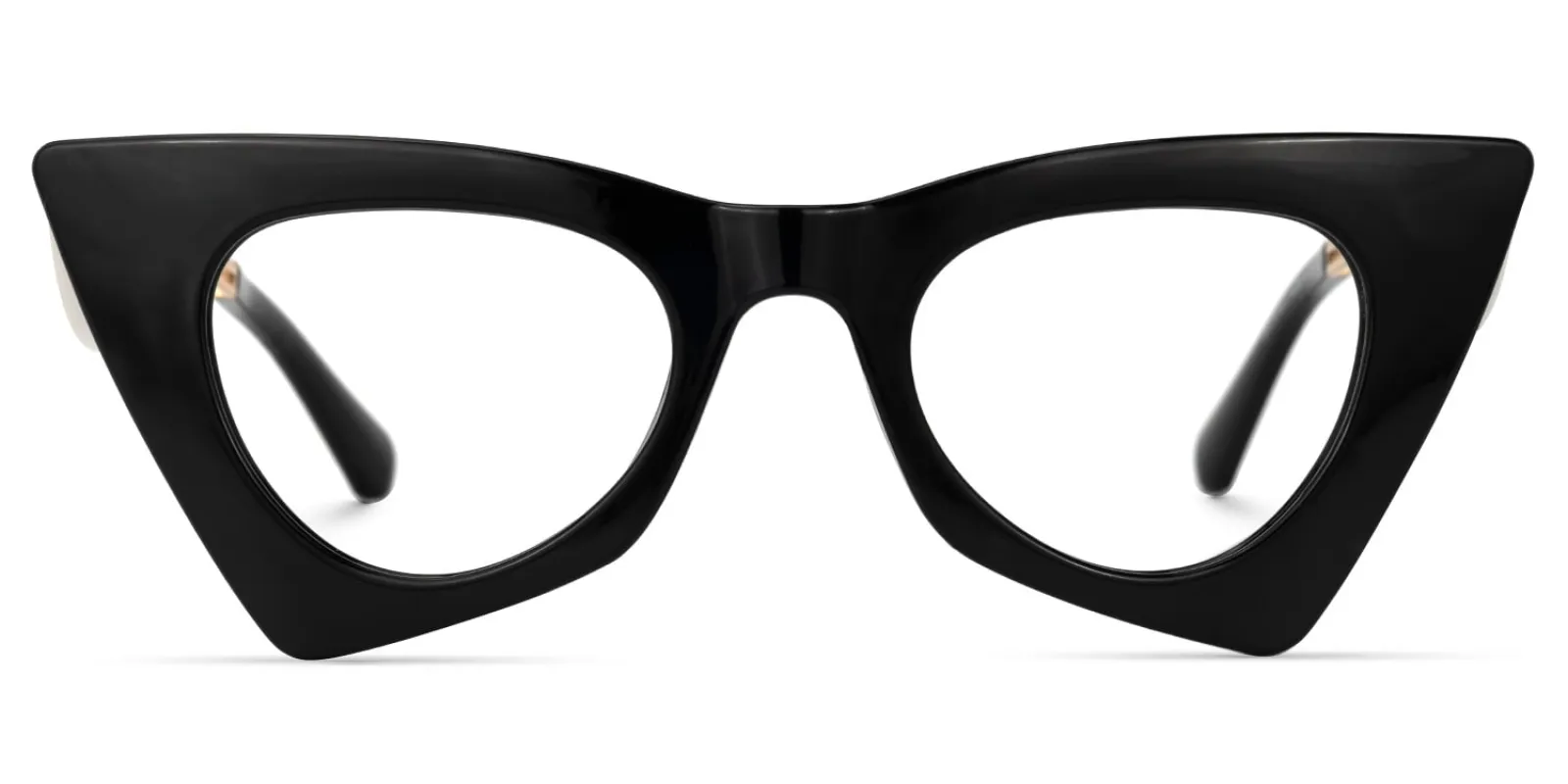 Tiny - Avant Garde Cat Eye Black Eyeglasses sold by Vooglam
