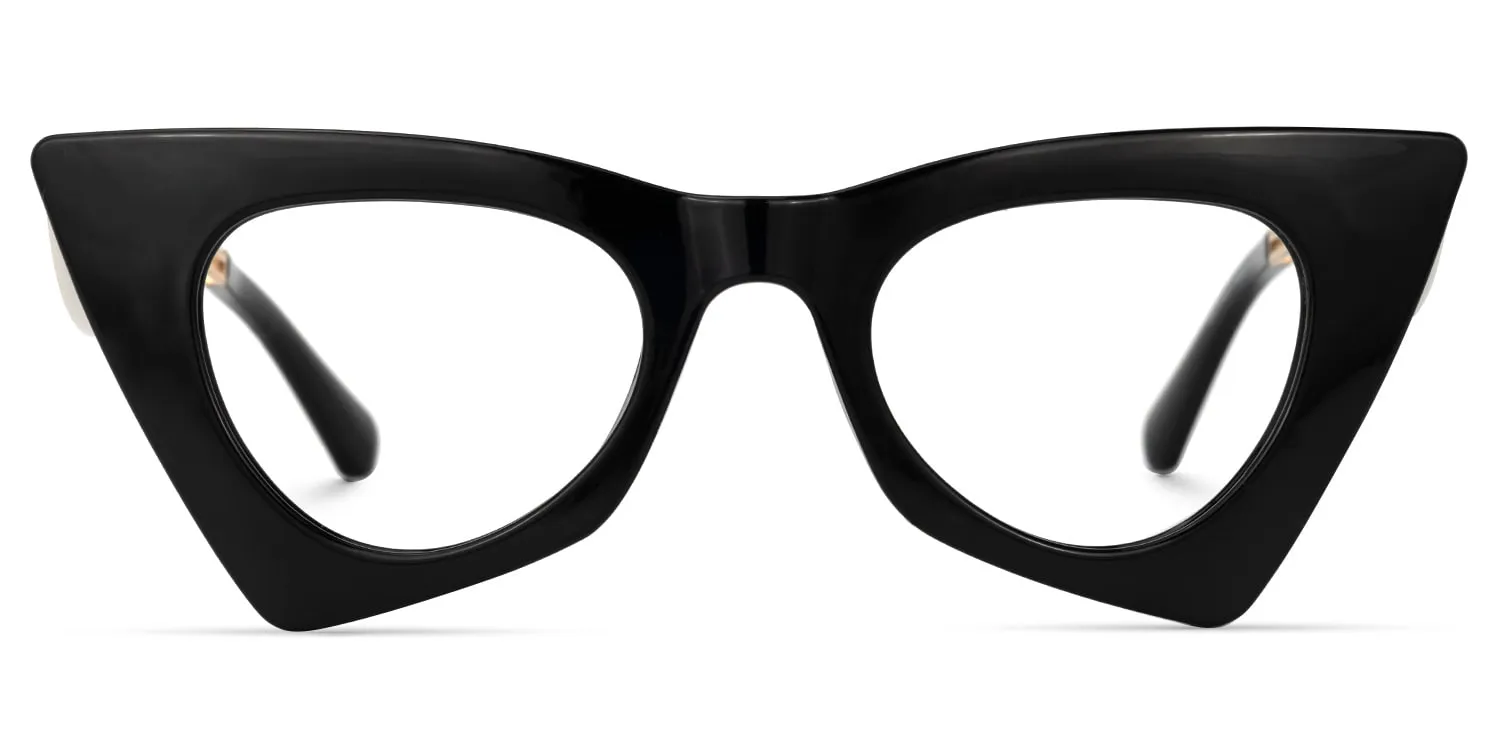 Tiny - Avant Garde Cat Eye Black Eyeglasses sold by Vooglam product image thumbnail 2