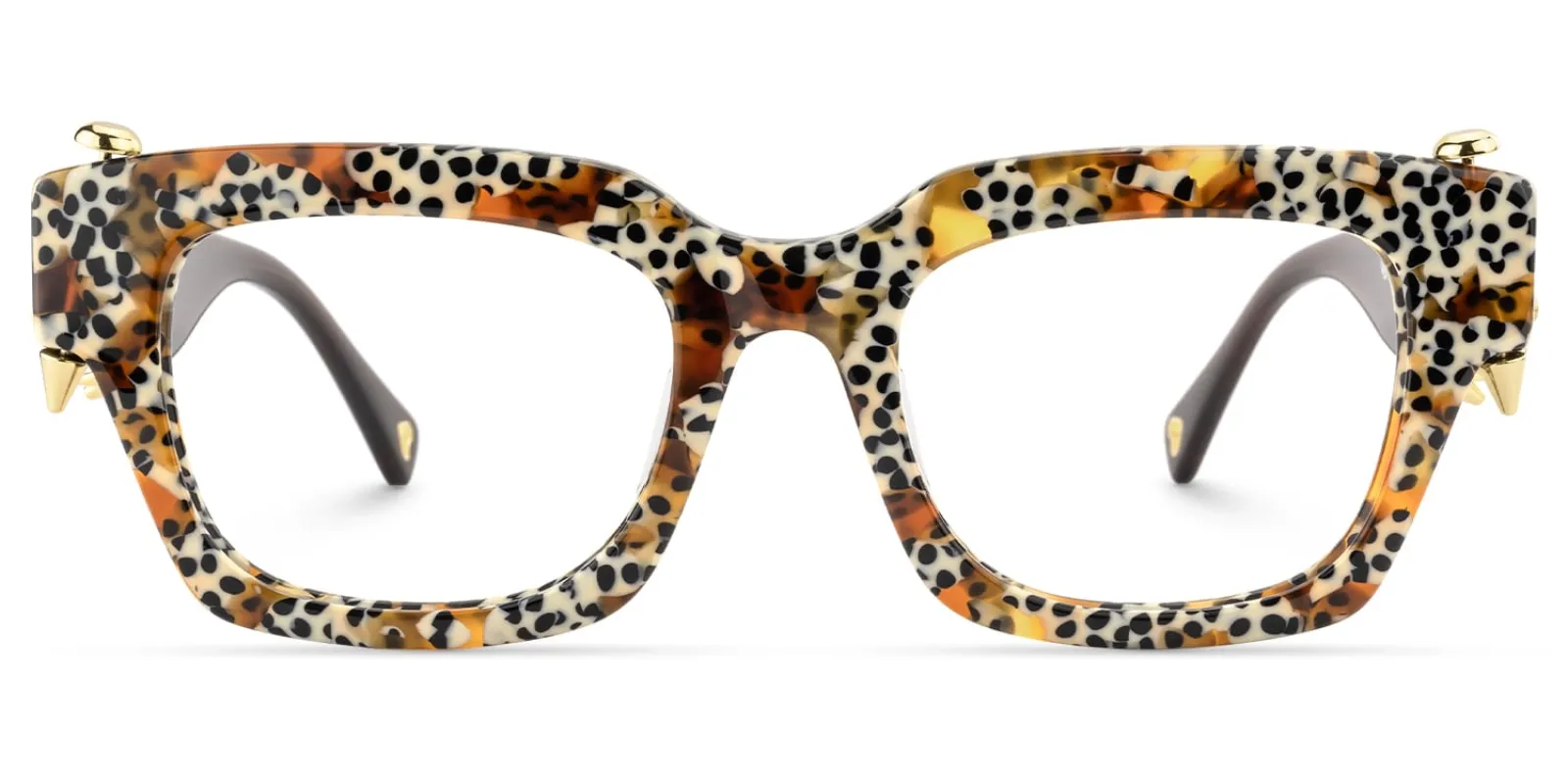 Sabrina - Rectangle Pattern Eyeglasses sold by Vooglam