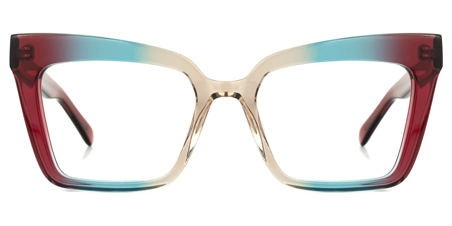 Galarza - Vaporwave Vibe Gradient Red Eyeglasses sold by Vooglam product image thumbnail 2
