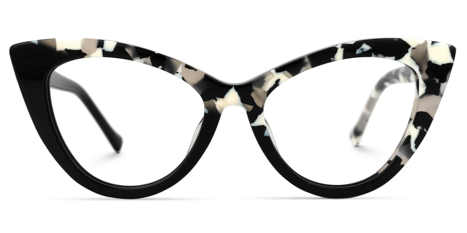 Antoinette - Cat Eye Black/Tortoise Eyeglasses sold by Vooglam