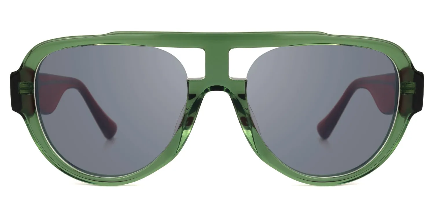 Adnan - Aviator Green Sunglasses sold by Vooglam