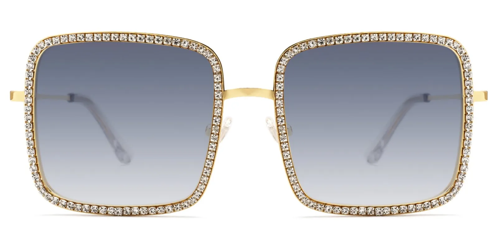 Kafele - Square Gold Sunglasses sold by Vooglam