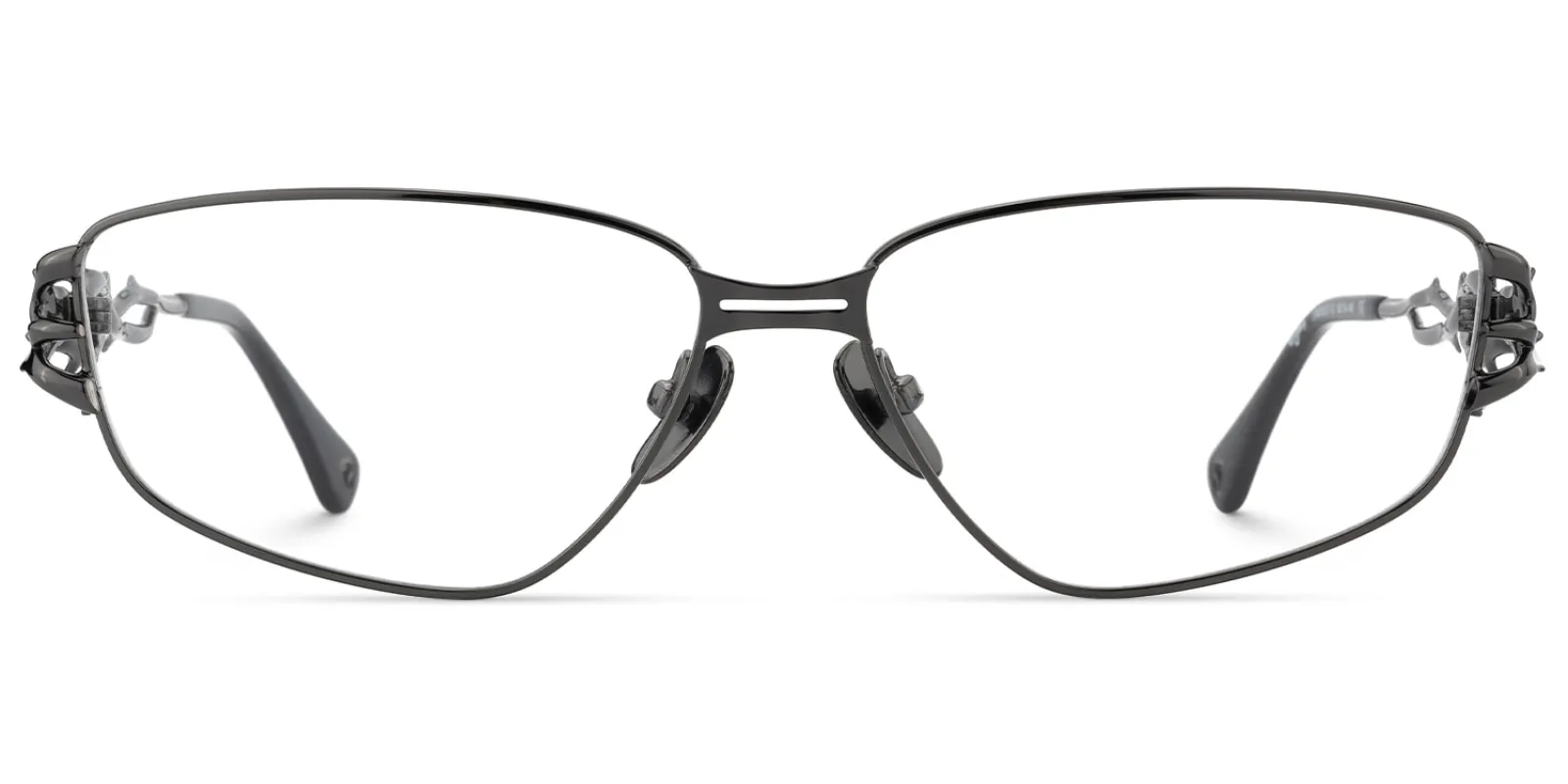 Spine - Geometric Grey Eyeglasses sold by Vooglam