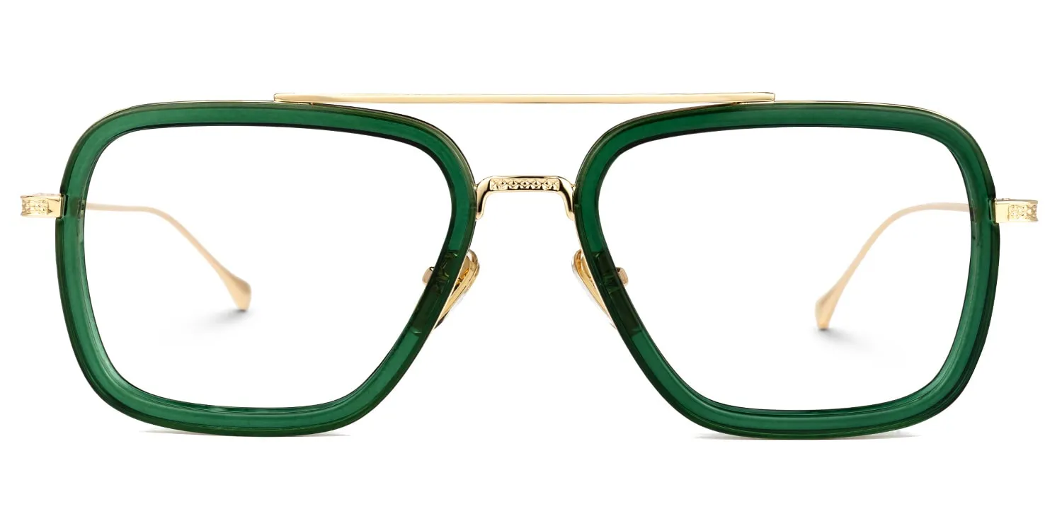 Alvira - Aviator Green Eyeglasses sold by Vooglam product image thumbnail 2