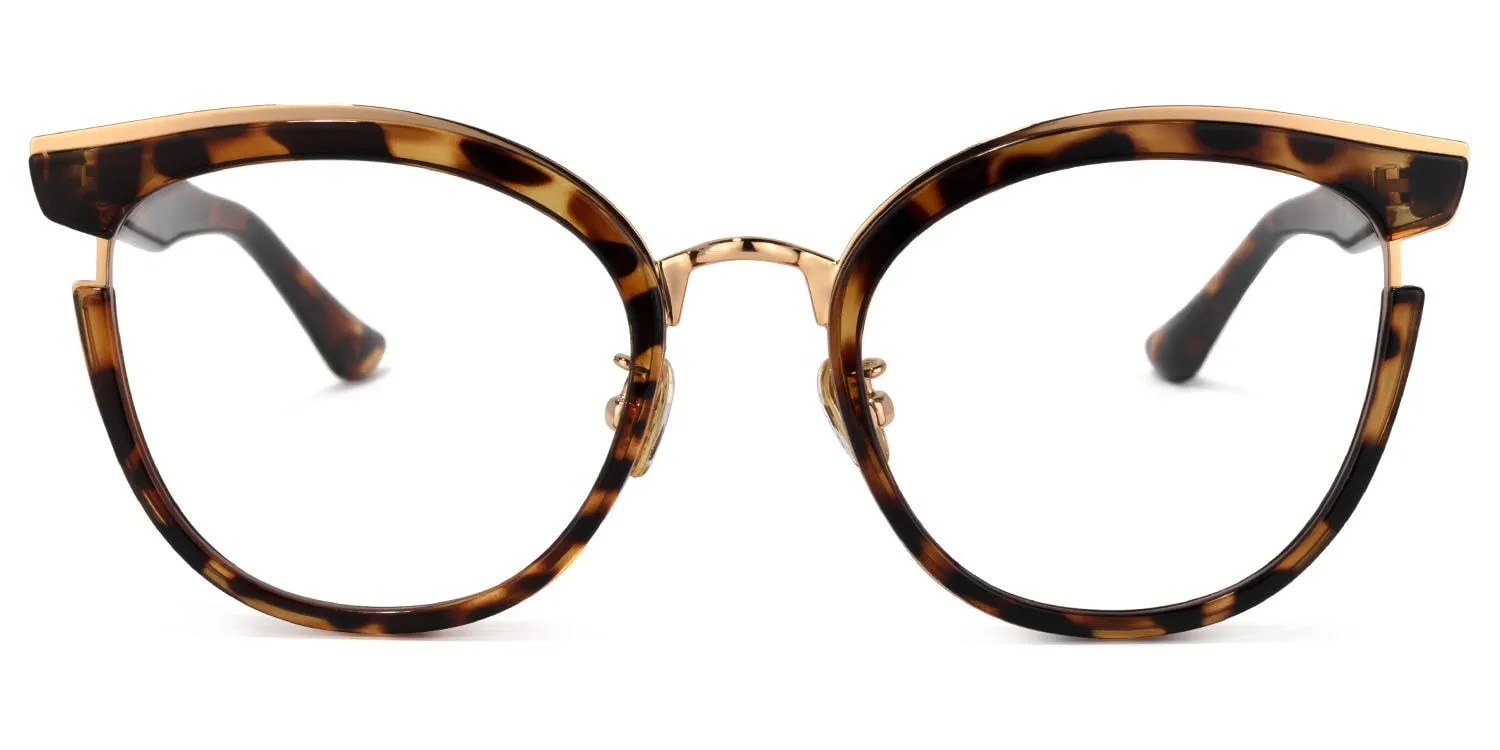 Retro - Cat eye Tortoise Eyeglasses sold by Vooglam product image thumbnail 2