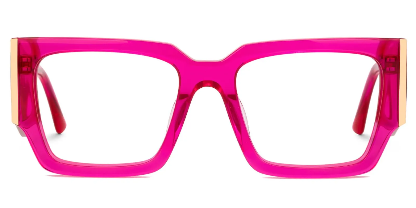 Fantasia - Rectangle Pink Eyeglasses sold by Vooglam