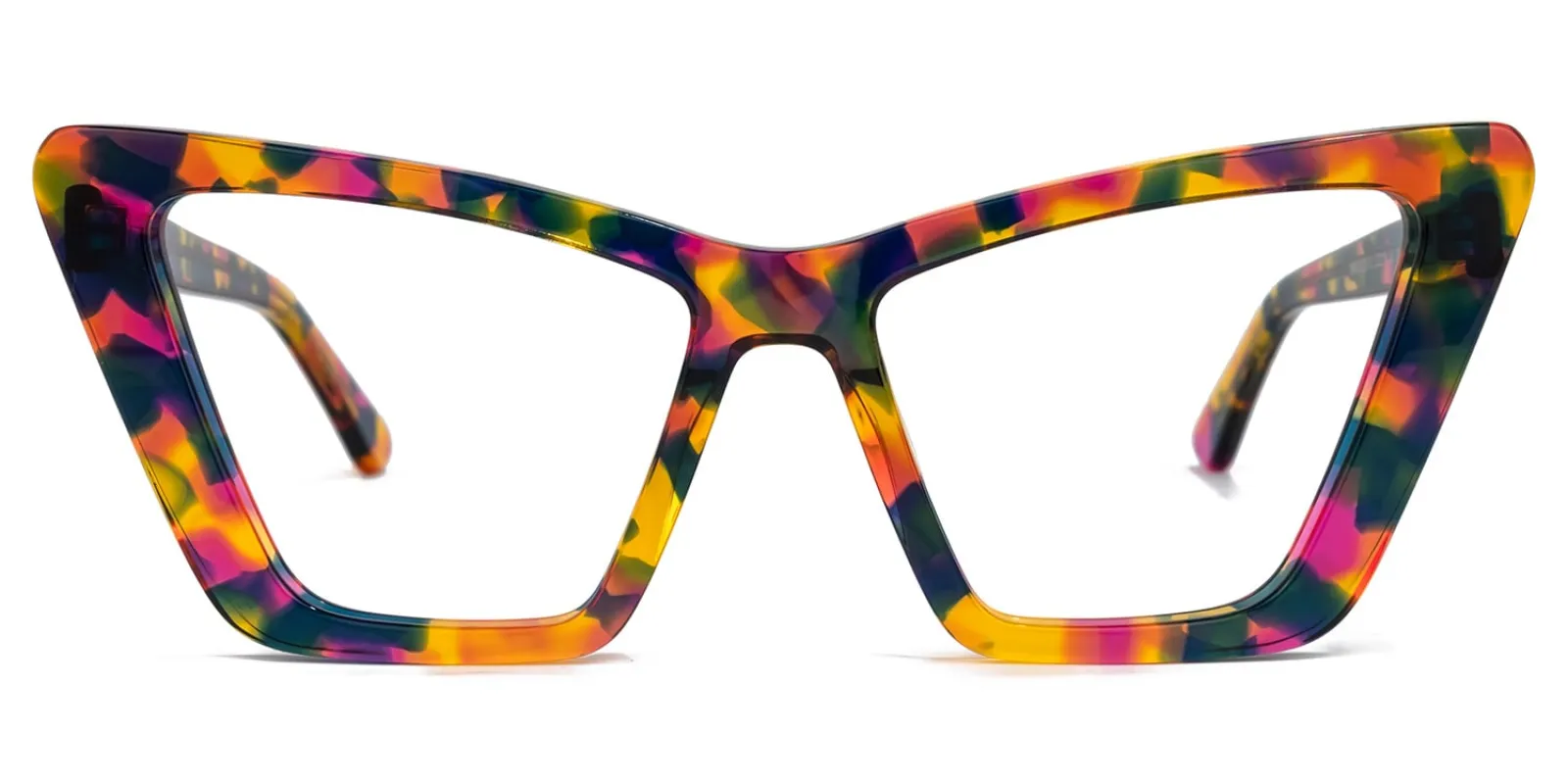 Khin - Unique Sharp-Edged Cat-Eye Eyeglasses sold by Vooglam