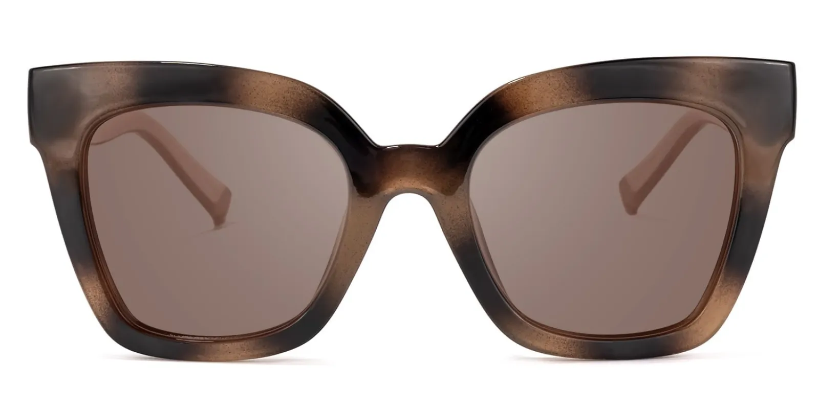 Naila - Square Tortoise Sunglasses sold by Vooglam